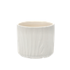 CERAMIC COVER FOR A POT 15 x 15 x 13 CM WHITE MATTE