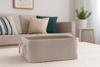 RECTANGULAR BASKET BEIGE SIZE L
