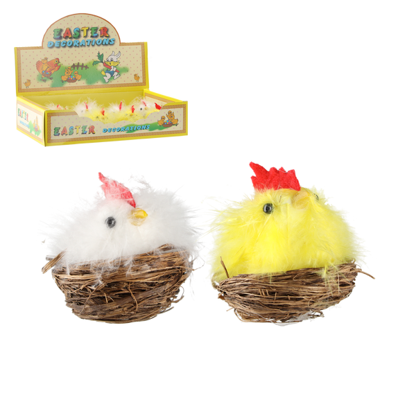 SET OF 12 EASTER CHICKS COLOR MIX