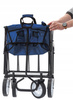 WÓZEK OGRODOWY NIEBIESKI SKŁADANY 116x54x90cm *3556