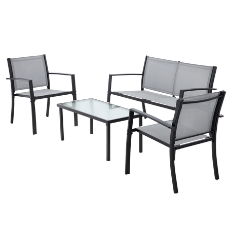 SET DE MOBILIER PENTRU GRĂDINĂ - BANCĂ, 2 SCAUNE, MASĂ *0846