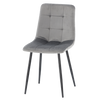 KRZESŁO NOWOCZESNE WELUROWE SZARE *2937