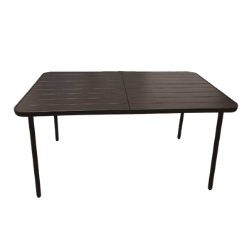 STOLIK OGRODOWY PROSTOKĄTNY 140 x 80 x 72 CM BRĄZOWY *6621