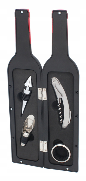SET 4 ACCESORII PENTRU VIN - STICLĂ *6309