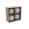 KPL. 4 DECORAȚIUNI DE BRAD - MIX DE MODELE 8CM *7243