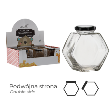 BORCAN SZEȘTOCAȚIONAR CU CAPAC 380 ML DISPLAY=12buc *5185