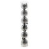 KPL. 6 BOMBIEK 6 CM ČERVENÝ/ZLATÝ/STRIEBORNÝ MIX VZOROV (TUBA) *2983