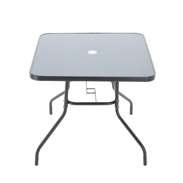 SET DE MOBILIER PENTRU GRĂDINĂ - 4 SCAME + MASĂ PATRATĂ - GRI *3384