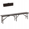 Skladacia turistická lavica 180 x 25 x 43 cm hnedá *0995
