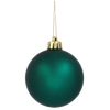 SET OF 12 BAUBLES 6 CM RED/GOLD/GREEN