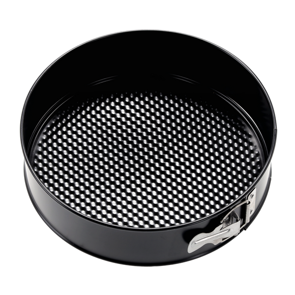 TORTOWNICA FAKTUROWANA FI 24CM Z WARSTWĄ OCHRONNĄ NON-STICK CZARNA *0381