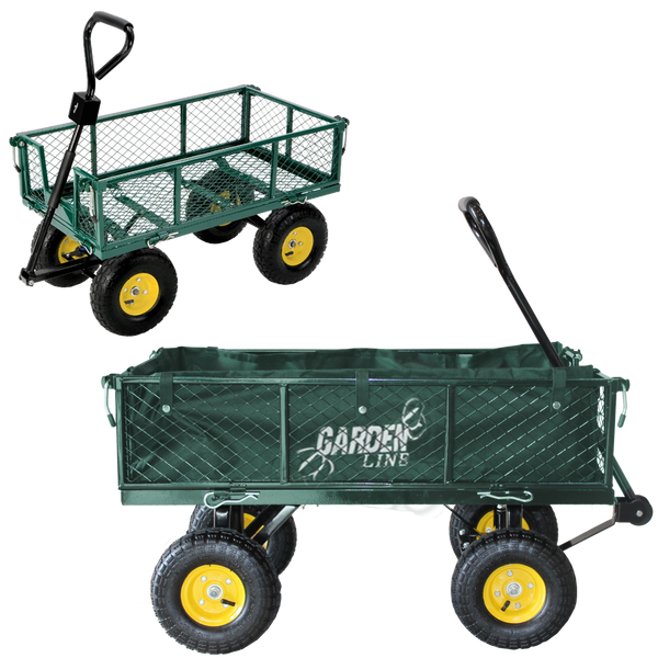 WÓZEK OGRODOWY DWUFUNKCYJNY ZIELONY *6841