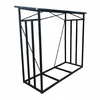 STOJAK METALOWY Z DASZKIEM NA DREWNO OPAŁOWE 185 cm x 70 cm x 185 cm *6332