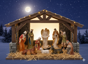 Set de figurine de Crăciun 11 buc. 70 cm rășină *3353