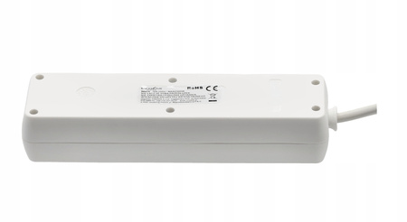 Prelungitor cu 4 prize 3 m alb *8800