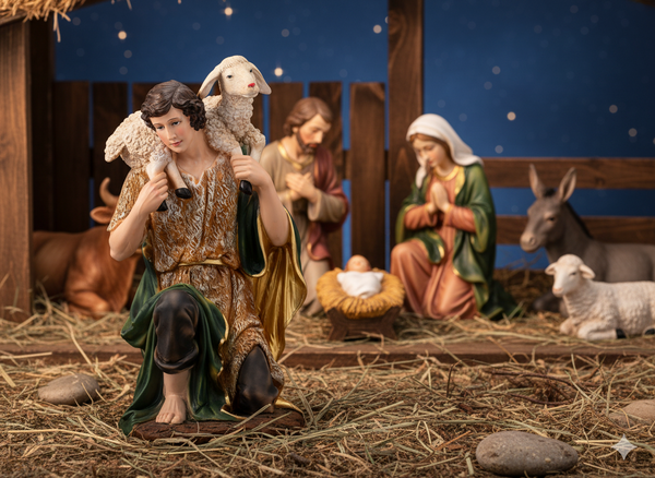 FIGURINE SHEPHERD 36 x 42 x 77 CM