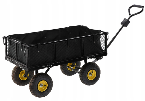 WÓZEK OGRODOWY DWUFUNKCYJNY CZARNY *6858