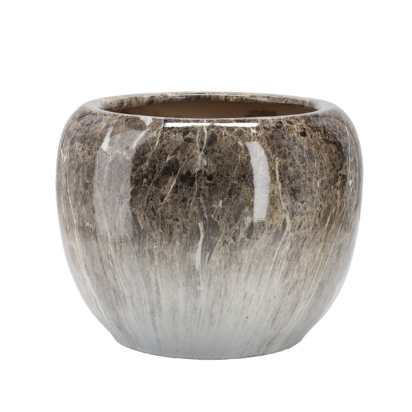 OSŁONKA CERAMICZNA NA DONICZKĘ 48 x 48 x 39,5 CM EFEKT MARMURU *5511