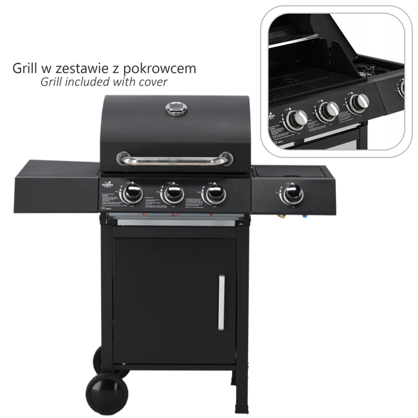 GRILL GAZOWY 3+1 Z REDUKTOREM 10,3kW