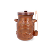 CERAMIC PICKLE JAR 3,5 L WITH TONGS HONEY