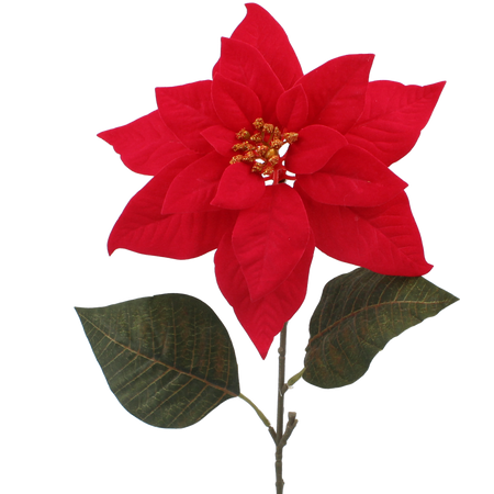 ARTIFICIAL FLOWER - POINSETTIA 65 CM RED