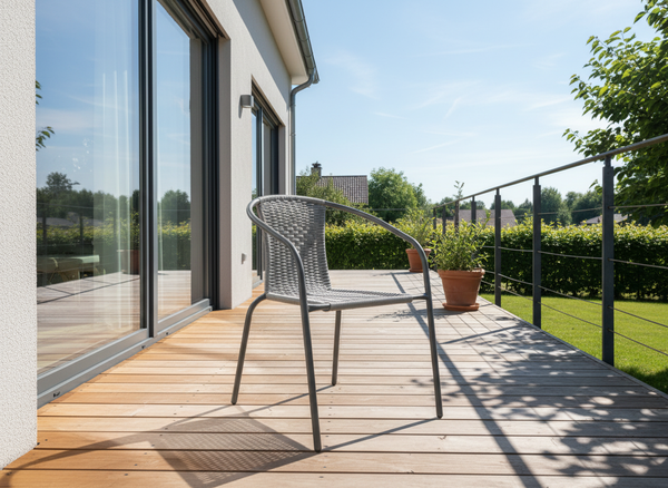 KRZESŁO OGRODOWE SZARE 52 X 60 X 72 CM