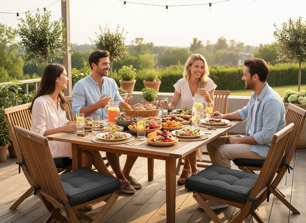 PODUSZKA NA KRZESŁO 40 x 40 x 6 CM CIEMNOSZARY