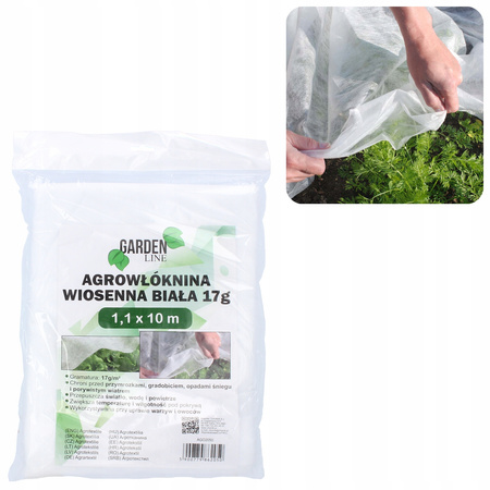 AGROTEXTIL 1.1 x 10 M JARNÍ BÍLÝ 17g *2050