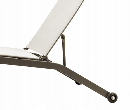 GARDEN LOUNGER 195X63X90CM BEIGE