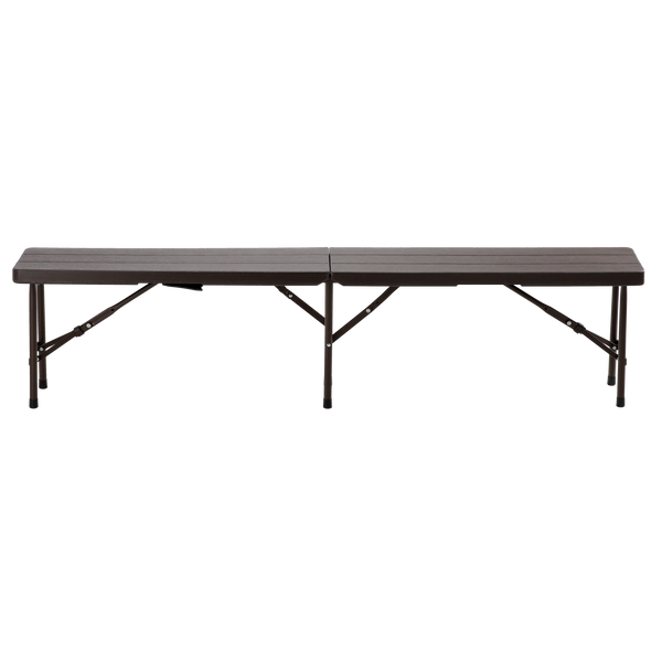 Skladacia turistická lavica 180 x 25 x 43 cm hnedá *0995