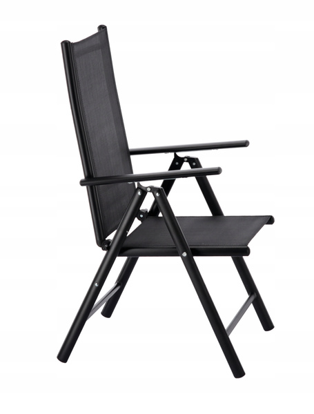 SCARĂ DE GRĂDINĂ FOLDABILĂ DIN ALUMINIU 66 x 56 x 107 CM NEAGRĂ *3507