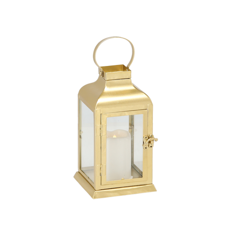 LAMPión 11 x 11 x 22 CM LED METALOVÝ ZLATÝ *0900
