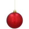 SET OF 20 BAUBLES 8 CM RED/GOLD/SILVER