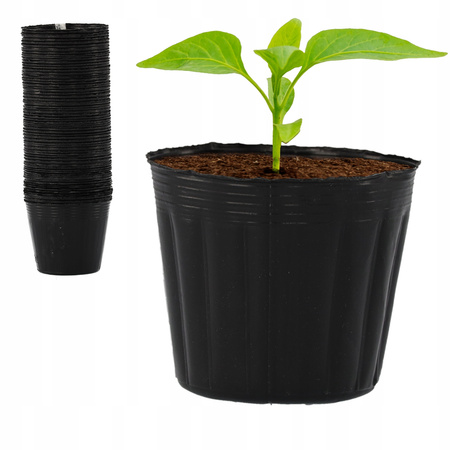 SET OF 100 POTS FOR PLANTING 9 X 7,8 CM PACK=10PL