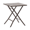 SKLADACÍ TURISTICKÝ STÔL 61,5 x 61,5 x 73 CM HNEDÝ *1008