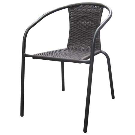 ZÁHRADNÉ KRESLO tmavohnedé /do setu 2 kresiel + stôl/ 52 x 60 x 72 cm *2255