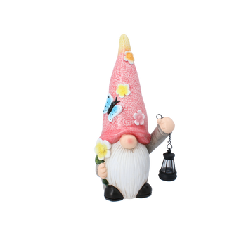 FIGURKA OGRODOWA - SKRZAT Z LATARNIĄ 22,5 x 14,5 x 41,4 CM LED *7782