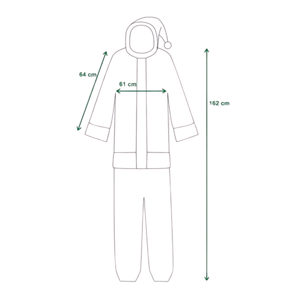 MIKULÁŠSKÝ KOSTÝM 1-ČASŤOVÝ VEĽKOSŤ L