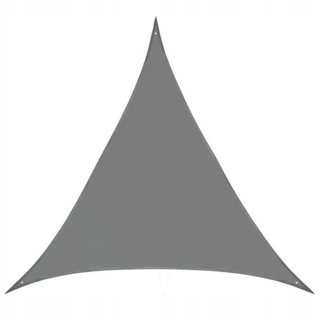 TROJKUHOLNÍ SLNEČNÝ PLÁT ŠEDÝ 3,6 X 3,6 X 3,6M *0464