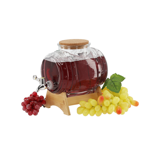 BECZULĂ 3L PE O BAZĂ DIN BAMBUS CU ROBINET ȘI ORIFICIU LARG *1715