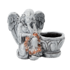 FIGURE OF A KNEELING ANGEL WITH A FLOWERPOT 23,5 X 12,5 X 20 CM