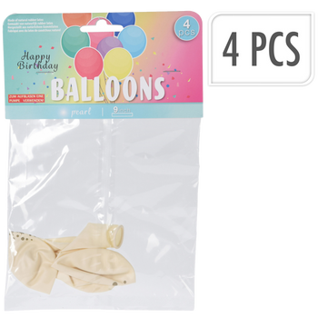 LATEX BALLOONS 4 PCS