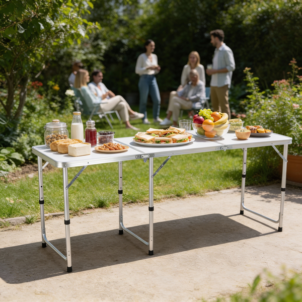 FOLDING CAMPING TABLE 180X60X70CM