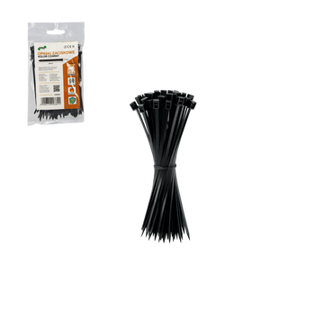 SADA 100 ZATVÁRACÍCH PÁSKOV 2,5 x 100 MM ČIERNE balenie=10ks *3821