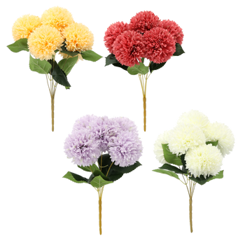 RAMURĂ ARTIFICIALĂ - BUCLE DE 5 USTUROI DECORATIVI 40 CM MIX DE CULORI *4076