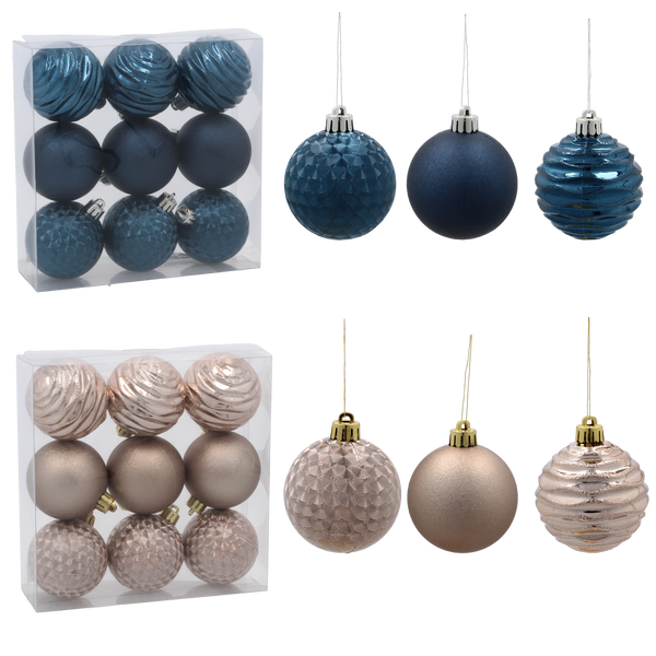 KPL. 9 BOMBEK 6 CM GRANÁTOVÝ / BEŽOVÉ ZLATO *3986