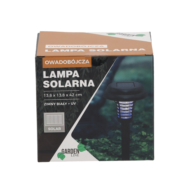 LAMPĂ SOLARĂ 13,8 x 13,8 x 42 CM CAPTURĂTOR DE INSECTE *6117