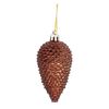 SET DE 4 DECORAȚIUNI DE CRĂCIUN - CONE 9 CM ROȘII, ARGINTII, AURII, MARO *9747