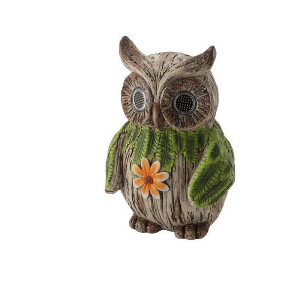 ZAHRADNÍ FIGURKA - SOVA SE SVÍTÍCÍMI OČIMA 22 x 20,5 x 33 CM LED *7256