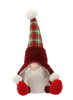 CHRISTMAS GNOME SITTING RED 22 X 17 X 34 CM LED